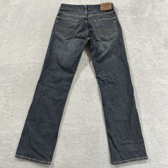 Levi's Jeans Men's 31 Relaxed Fit Gold Signature Dark Blue Denim Wash Faded - Picture 3 of 10